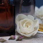 Duftdiffuser Blumen Große Lilie 4 Stück – Solaholz Duftblumen mit Baumwollschnur