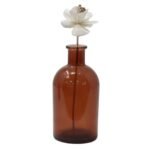 Duftdiffuser Blumen Lilie 4 Stück – Natürliche Solaholz Duftblumen mit Bambusstäbchen – Honigbee Duftdiffuser Blumen Lilie 4 Stück