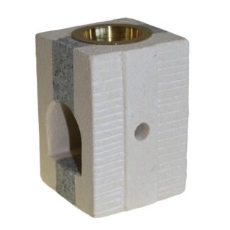 Duftlampe aus Sandstein quadratisch 10 cm