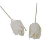 Duftdiffuser Blumen Tulpe 4 Stück – Natürliche Solaholz Duftblumen mit Bambusstäbchen