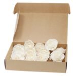 Duftdiffuser Blumen Kleine Lotusblüte 4 Stück – Solaholz Duftblumen mit Baumwollschnur