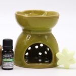 Duftlampe Lebensbaum Limettengrün aus Keramik – Aromalampe für Duftöle und Duftwachs – Honigbee Duftlampe Lebensbaum Limettengrün aus Keramik – Aromalampe für Duftöle und Duftwachs