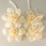 Duftdiffuser Blumen Große Lilie 4 Stück – Solaholz Duftblumen mit Baumwollschnur