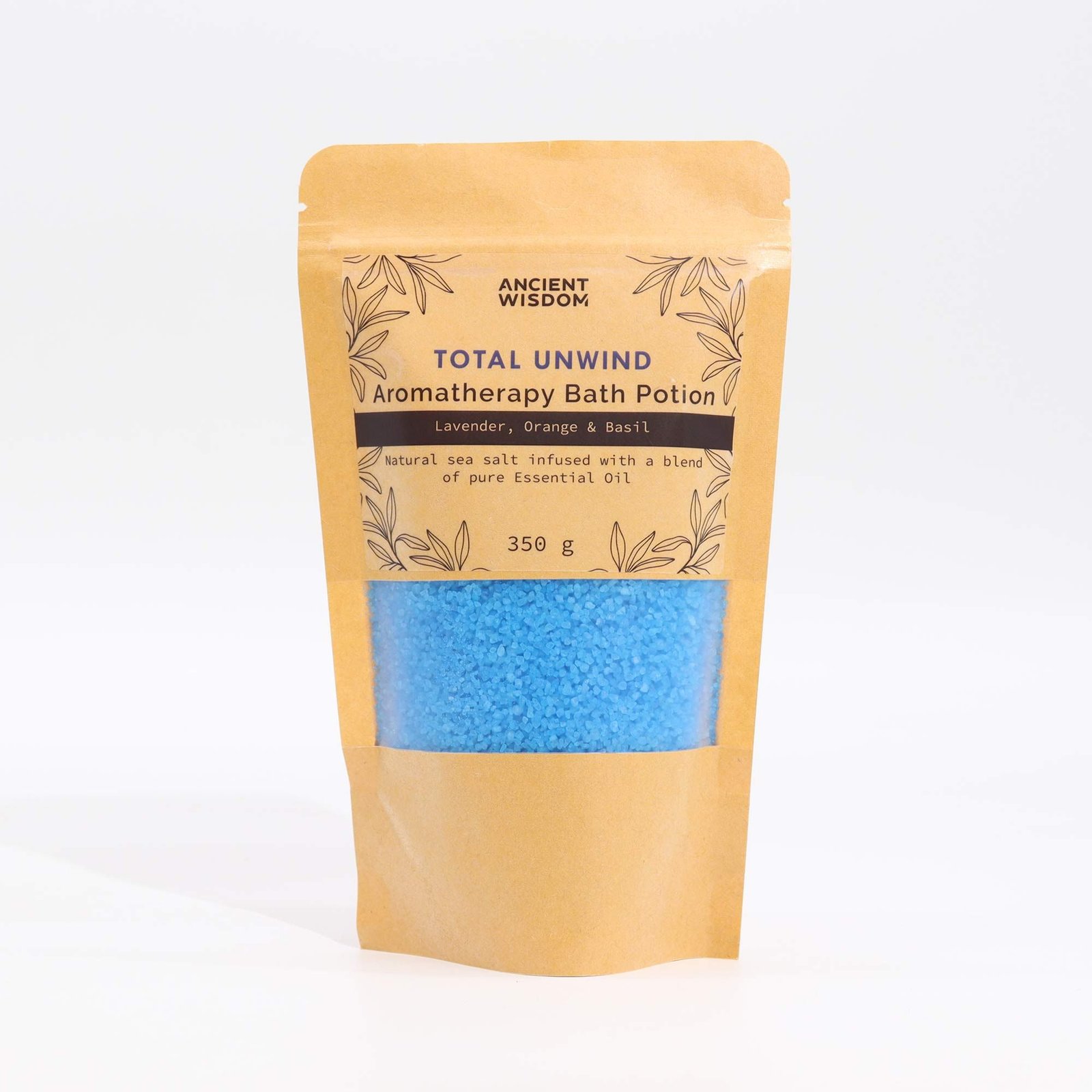 Aromatherapie Badesalz Total Unwind 350 g – Meersalz mit Lavendel und Süßorange
