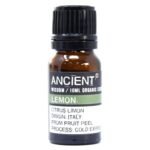 Zitrone Bio ätherisches Öl 10 ml – Kaltgepresstes Zitronenöl aus Italien für Aromatherapie – Honigbee Zitrone Bio ätherisches Öl 10 ml