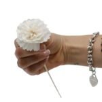 Duftdiffuser Blumen Nelke 4 Stück – Natürliche Solaholz Duftblumen mit Duftstäbchen